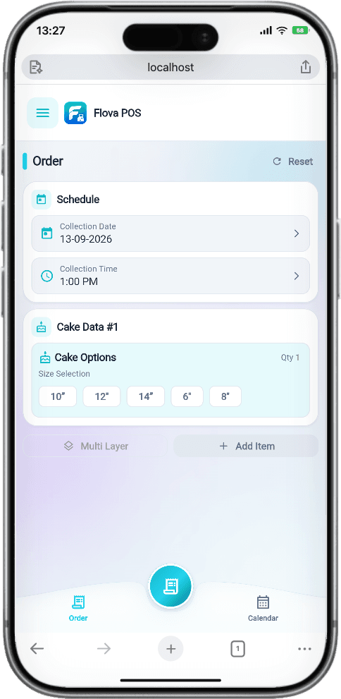 FLOVA POS — Order Entry